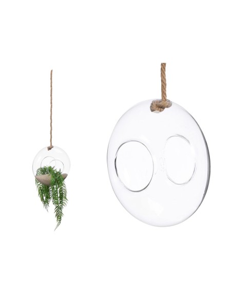 JARRON COLGAR CUERDA ABOMBADO GRANDE 23 x 23 x 12CM