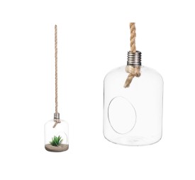 JARRON COLGAR CUERDA FORMA BOMBILLA GRAND 18,5 x 18,5 x 27CM