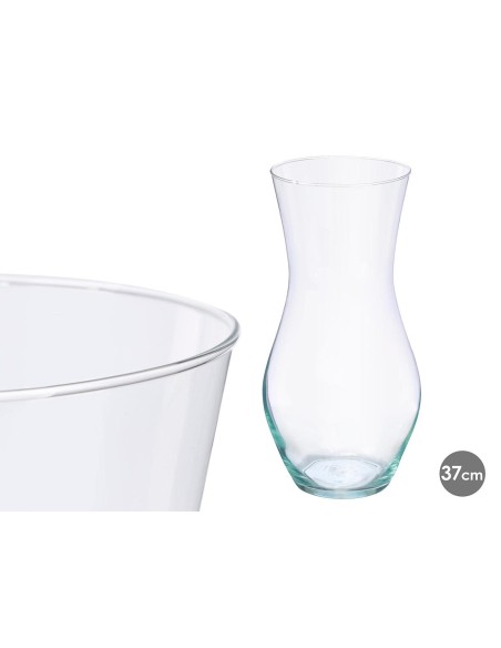 JARRON CRISTAL ABOMBADO 37CM