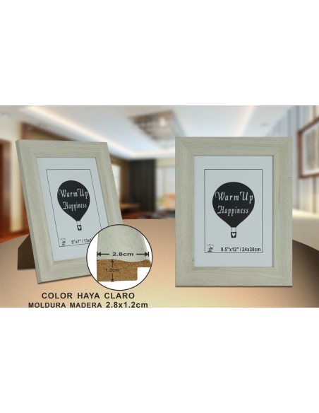 PORTAFOTO MADERA DM-405 24X30CM (12/24)