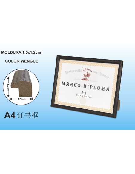 MARCO DIPLOMA A4 WENGUE DM-882(12/24) MARCO DIPLOMA A4 WENGUE DM-882(12/24)