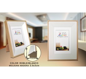 PORTAFOTO MADERA DM-845 13X18CM(12/24)