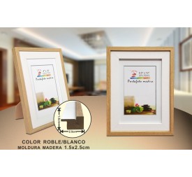 PORTAFOTO MADERA DM-844 24X30CM(12/24)