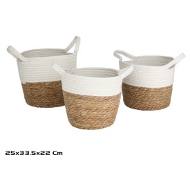 SET 3 CESTAS SEVILLA 33,5X25X22 CM