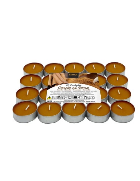 PACK 20 TEALIGHTS CANELA 4,5H