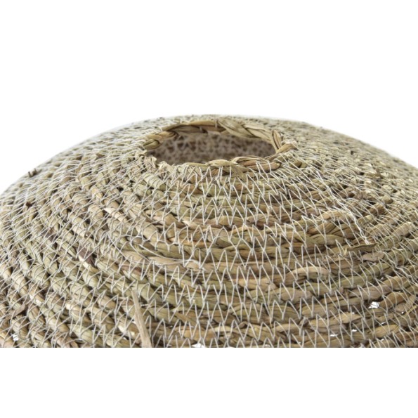 PANTALLA SEAGRASS 30X30X13 NATURAL MARRON