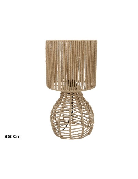 LAMPARA GOTA 38CM MARRON