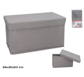 CAJA TELA C/ASA LONDON 36X21X20CM