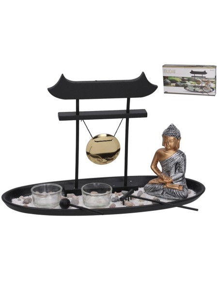 PORTAVELAS BUDA MARK 33X12,8X21 CM