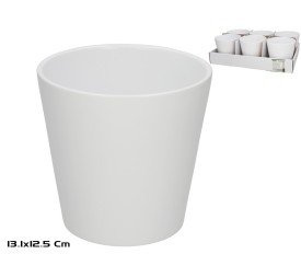 MACETERO ASIM CERAMICA BLANCO 13,1X12,5 CM