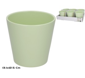 MACETERO ANAS CERAMICA VERDE 13,1X12,5 CM