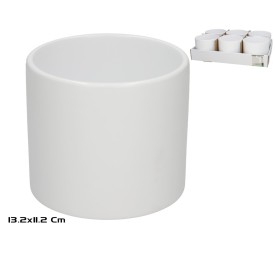 MACETERO FADI CERAMICA BLANCO 13,2X11,2 CM