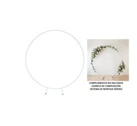  ARCO DESMONTABLE REDONDO BLANCO 190x190x40 cm.