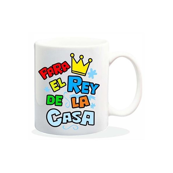 MUG CON MENSAJE PARA EL REY DE LA CASA