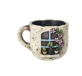 MACETERO TAZA VENTANA L 20,3x17,2x13 cm.