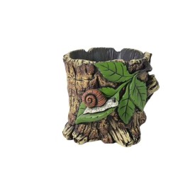 MACETERO TRONCO CARACOL M 16,2x15,9x13,4 cm.