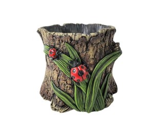 MACETERO TRONCO MARIQUITA L 20,7x19,4x18 cm.