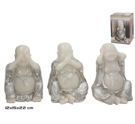 S/3 BUDA FELIHU 15X12X22CM RESINA