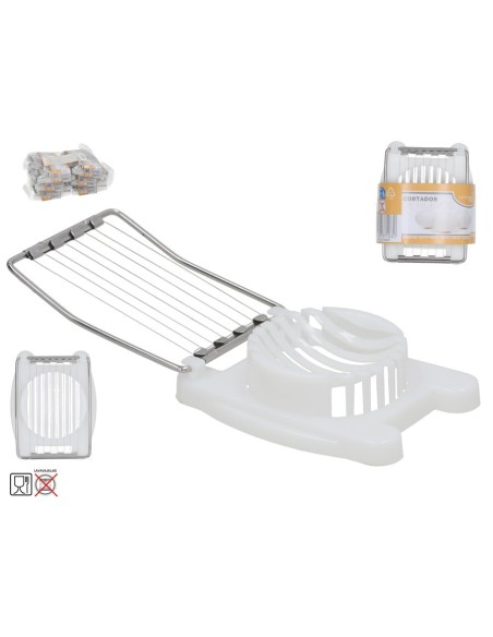 CORTADOR DE HUEVOS 8,2X10,3 CM BLANCO