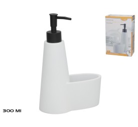 DOSIFICADOR JABON COCINA 300ML CON PORTA ESTROPAJO
