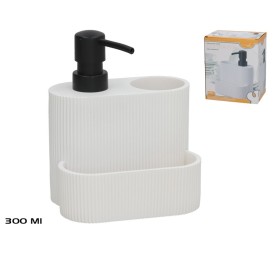 DOSIFICADOR JABON COCINA 300ML CON PORTA ESTROPAJO