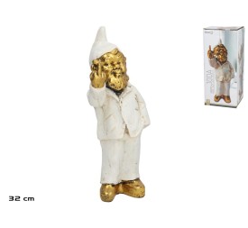 GNOMO  JODA RESINA   32 CM CREMA/ORO