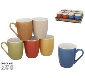 JARRA MUG BONE CHINA 360ML 6 SURT