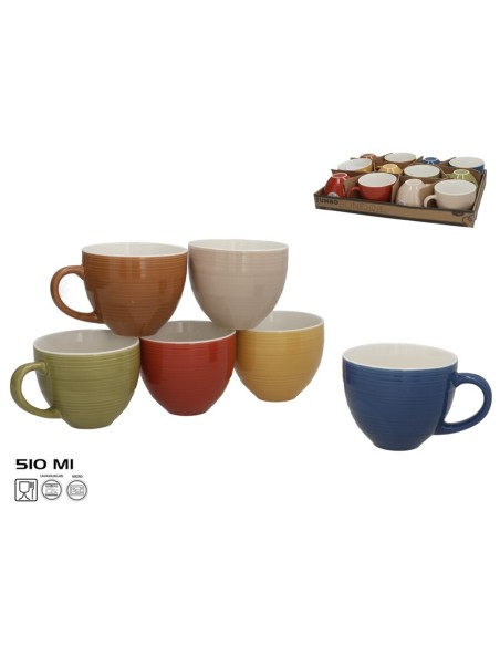 JUMBO BONE CHINA 510ML 6 SURT