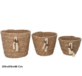 SET 3 CESTAS ADONIS 25X20X18 CM
