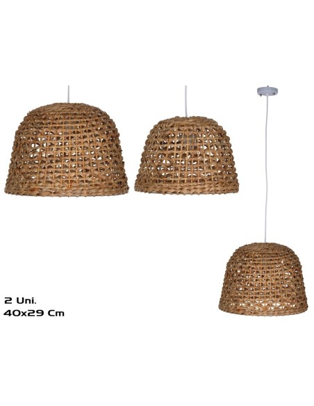 SET 2 LAMPARAS COLGANTES OCEANIA 40X40X29CM