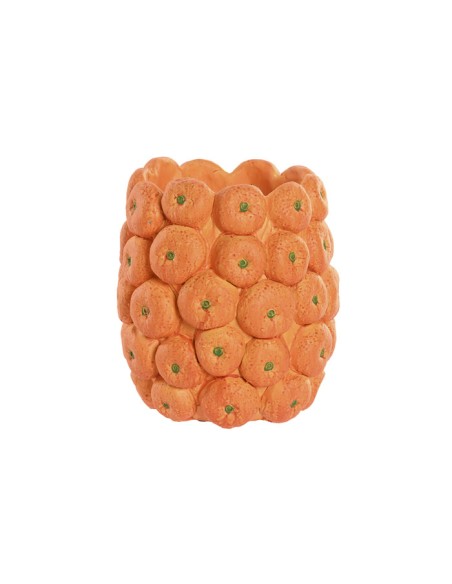 JARRON CEMENTO 17X17X20 MANDARINAS NARANJA