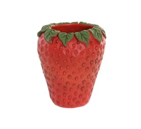 JARRON CEMENTO 17X17X21 FRESA ROJO