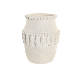 JARRON CEMENTO 20X20X25 RELIEVE BLANCO