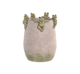 JARRON CEMENTO 18X18X26 RANAS GRIS