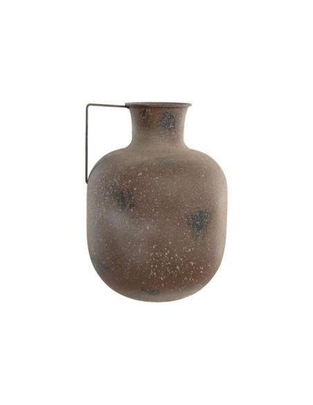 JARRON METAL 29X29X41,5 ENVEJECIDO MARRON