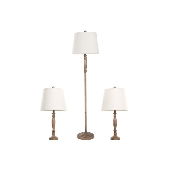 LAMPARA PIE  38X38X150 CON 2 DE SOBREME