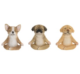 FIGURA RESINA 14,5X9,5X16 PERRO 3 SURT.