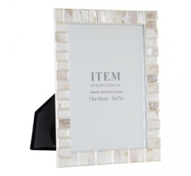 MARCO FOTO 13X18 METAL NACAR 15X1,5X19,5 BLANCO
