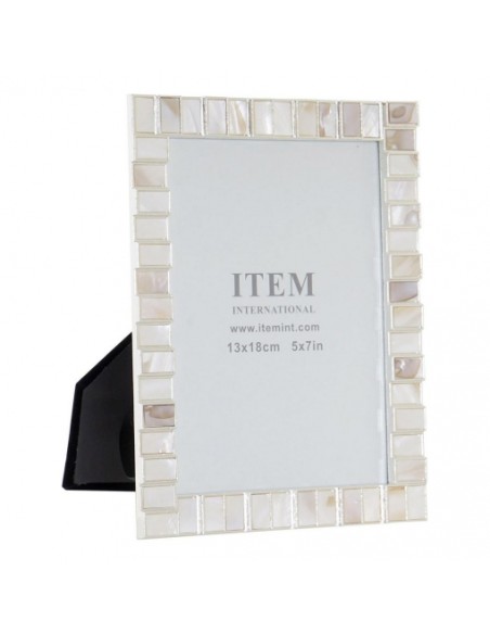 MARCO FOTO 13X18 METAL NACAR 15X1,5X19,5 BLANCO