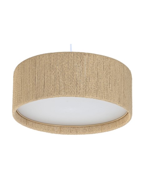 LAMPARA TECHO CUERDA PP 40X40X15,5 PLAFON NATURAL