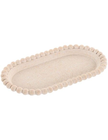 BANDEJA DECORACION RESINA 24,5X13X2,5 SIMIL TRAVER
