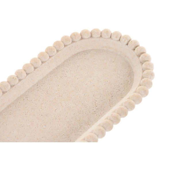 BANDEJA DECORACION RESINA 24,5X13X2,5 SIMIL TRAVER