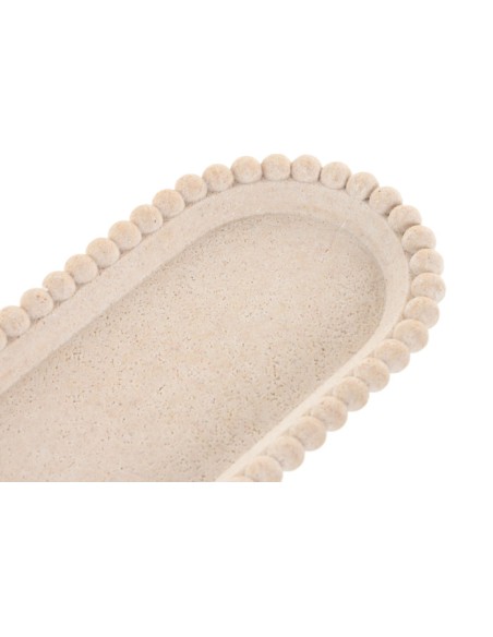 BANDEJA DECORACION RESINA 24,5X13X2,5 SIMIL TRAVER