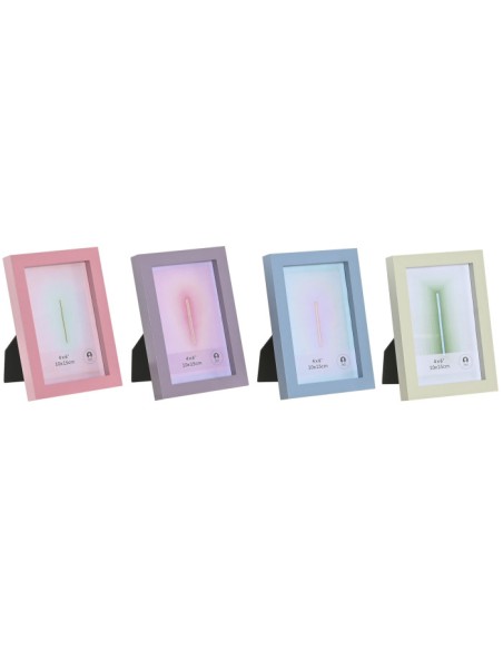 MARCO FOTO 10X15 MDF CRISTAL 12X2X17 4 SURT.