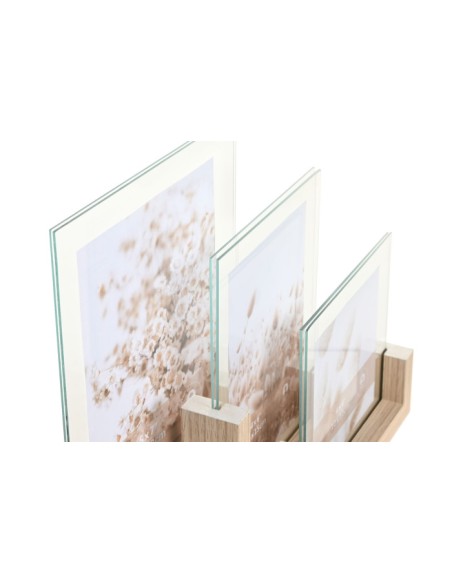 MARCO FOTO SET 3 MDF CRISTAL 15X3,5X19 NATURAL