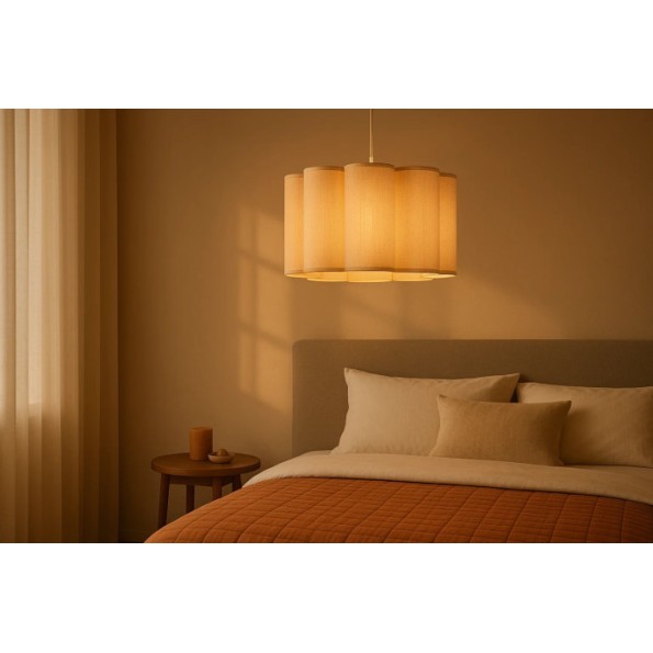 LAMPARA TECHO METAL LINO 50X50X30 CRUDO