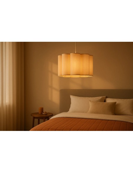 LAMPARA TECHO METAL LINO 50X50X30 CRUDO