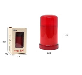 VELA LED ROJA