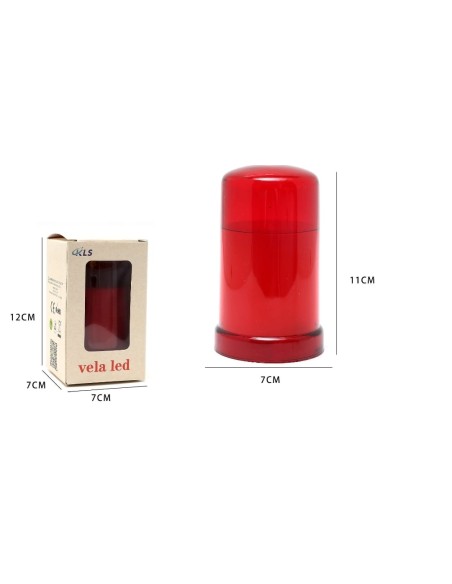 VELA LED ROJA