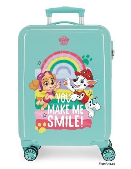 TROLLEY ABS 55CM.4R. BE HAPPY
